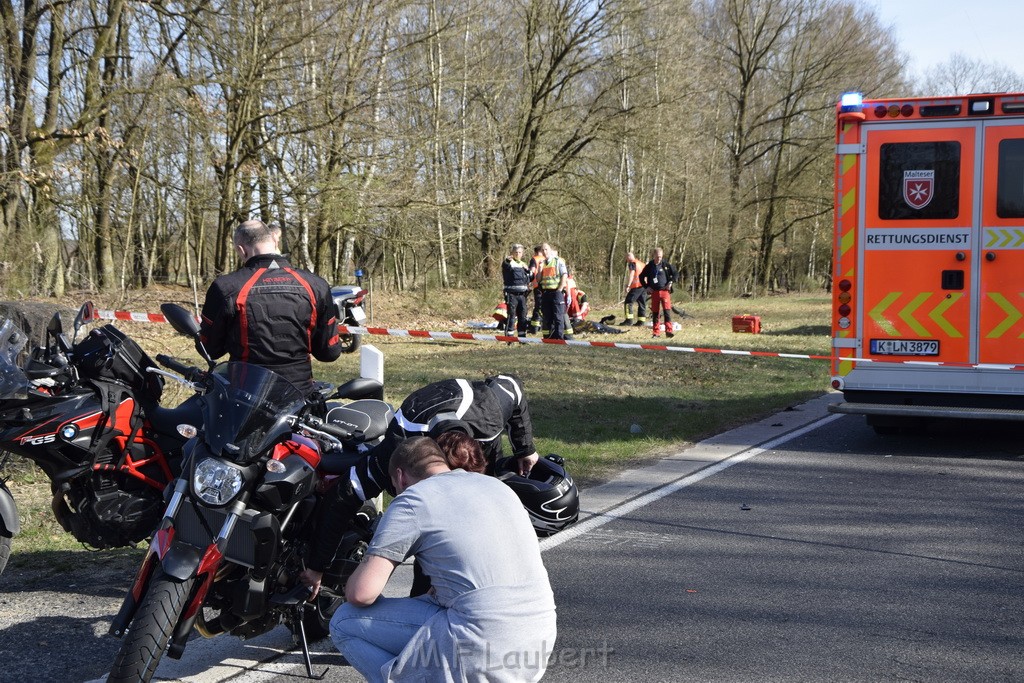 Schwerer VU Krad Fahrrad Koeln Porz Alte Koelnerstr P029.JPG - Miklos Laubert